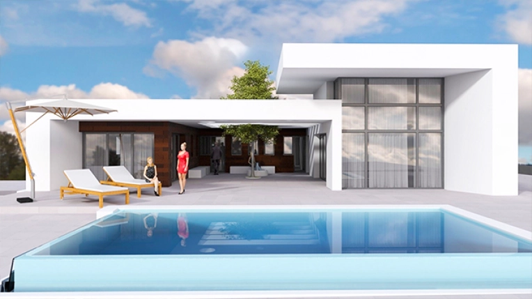 Patios & Terraces, Single-Family Homes, Passive House / Eco-friendly, Summer Home, Swimming Pools, New Build