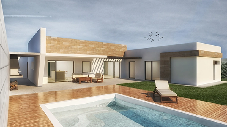 Viviendas unifamiliares, Villa / Casa de verano, Piscina, Obra nueva